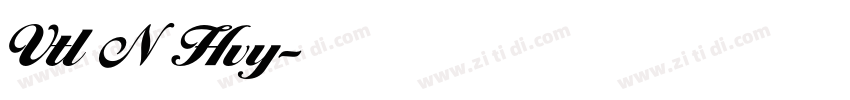 Vtl N Hvy字体转换
